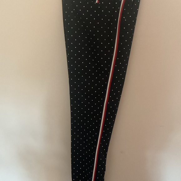 Tommy Hilfiger Navy Polka Dot Straight Leg Pants - Picture 3 of 8
